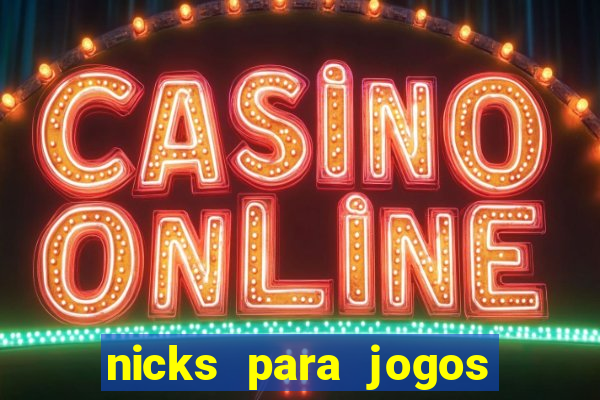 nicks para jogos de tiro